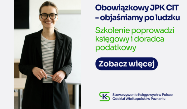 Obowiązkowy JPK CIT po ludzku - szkolenie online - 19 grudnia