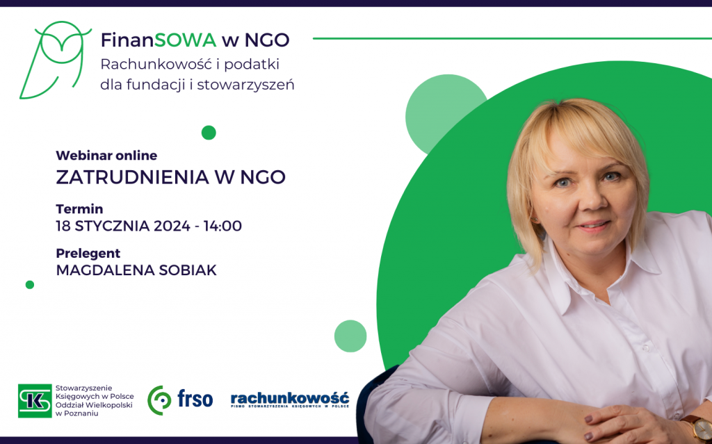 FinanSOWA w NGO - Rachunkowość i podatki dla fundacji i stowarzyszeń